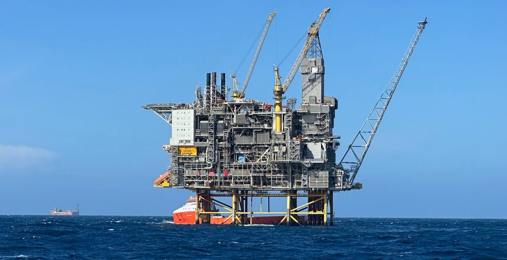 Offshore platform in the North Sea